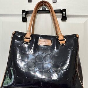 Kate Spade Navy and Tan Structured Tote